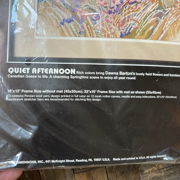 Dimensions Vintage Quiet Afternoon Needlepoint Kit NWT - Picture 5 of 6